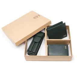 tohl Men Green 3 Leather Two Fold Wallet-image-67