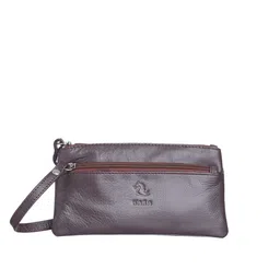 Kara Tan Solid Leather Clutch-picture-48