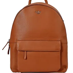 Eske Unisex Leather Backpack with Compression Straps-1