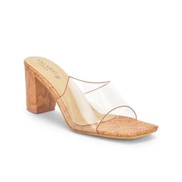 SALARIO Tan & Transparent Block Heels-21