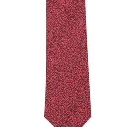 Louis Philippe Men Maroon & Black Printed Broad Tie-image-77