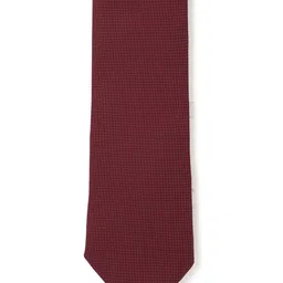 Louis Philippe Men Maroon Woven Design Broad Tie-image-80