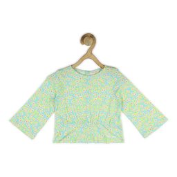 Peter England Girls Floral Printed Pure Cotton Shirt Style Top-picture-13