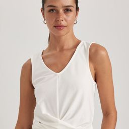 DeFacto Solid V-Neck Crop Top-image-81