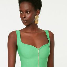 Trendyol Green Sweetheart Neck Top-picture-19