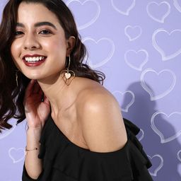 DODO & MOA Black One Shoulder Blouson Top-image-105