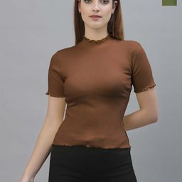 Friskers Pack Of 2 High Neck Fitted Top-picture-11