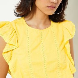 max Flutter Sleeve Cotton Top-32