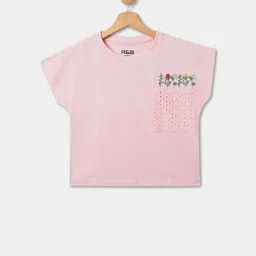 R&B Embroidered Extended Sleeves Cotton Top-picture-42