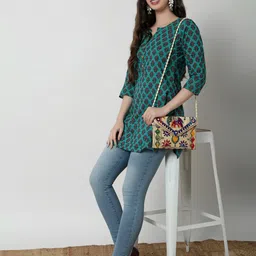 JANAKDULARI CREATION Print Cotton Top-image-42