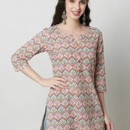 KALINI Ethnic Motifs Printed Pure Cotton Kurti-picture-18