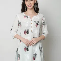 KALINI Ethnic Motifs Printed Pure Cotton Kurti-picture-20