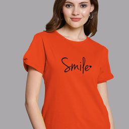 FBAR Regular Fit Typography Printed Round Neck Cotton Top-image-71