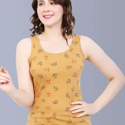 Fasha Conversational Printed Cotton Tank Top-image-89