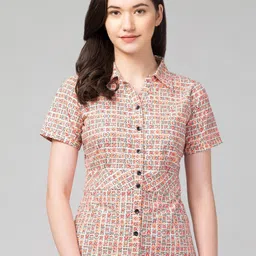Zuvino Conversational Printed Shirt Collar Cotton Shirt Syle Top-picture-54