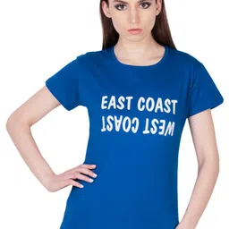 Fashionable Women Typography Printed T-shirt-image-0