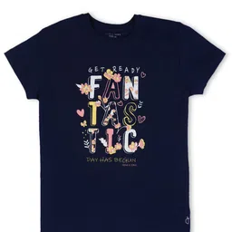 Gini and Jony Girls Typography Printed Cotton Top-image-87