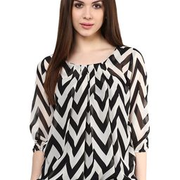 Mayra Geometric Printed Blouson Top-image-62