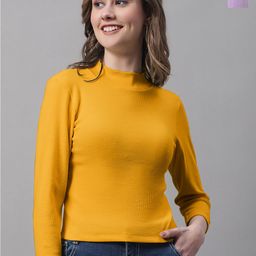 FBAR Pack Of 2 Ribbed High Neck Fitted Cotton Top-image-88
