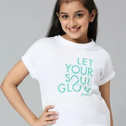 JUSTICE Girls Typography Printed Cotton Top-picture-10