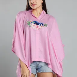LetsDressUp Shirt Collar Flared Sleeve Shirt Style Kaftan Top-picture-36