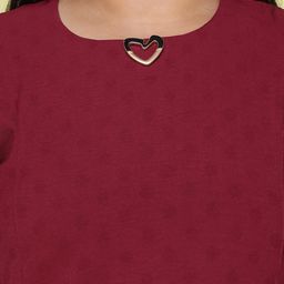9shines Label Plus Size Self Design Regular Top image 2