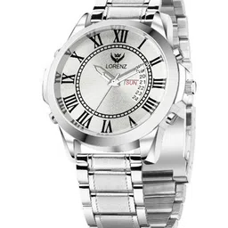 LORENZ Men Brass Dial & Bracelet Style Straps Analogue Multi Function Watch MK-4031R image 2