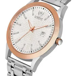 LORENZ Men Brass Dial & Bracelet Style Straps Analogue Multi Function Watch MK-4051R image 3