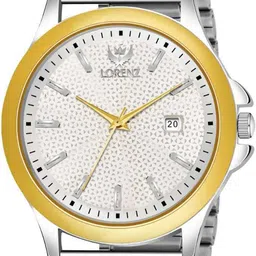 LORENZ Men Brass Dial & Bracelet Style Straps Analogue Multi Function Watch MK-4050R image 5