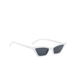 Awestuffs Women Black Lens & White Cateye Sunglasses with UV Protected Lens-image-64