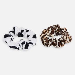 20Dresses Women White & Brown Set of 2 Spiral Ponytail Holders-image-68