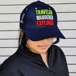 WANDERLOOMS Unisex Embroidered Pure Cotton Baseball Cap-36