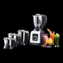 USHA iCHEF 750 Watt 4 Jars Mixer Grinder (Dual Safety Lock, White Black)-picture-7