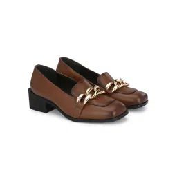Delize Womens Tan Solid Loafers-picture-36