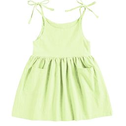 THE BABY ATELIER Girls Green Pure Cotton Nightdress-image-95