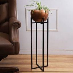 aapno rajasthan Black & Red Metal Planter-picture-35