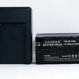 Axcess NP-F980 Battery + NP-F980 Charger Adapter for Sony DCM M1 MVC CD1000 Camera Battery Charger-image-23