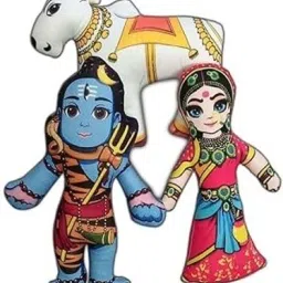 Shiv Parvati with Nandi Plush Toy Soft & Washable (7.5 Inch) - 7.5 cm-image-28