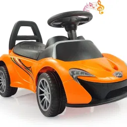 Kids car music and lights, 1 to 4 years, kids toy car ride on mc laren Car Non Battery Operated Ride On-image-11