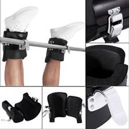 Kobo Inversion Boot Hanging Pull Up Boots Black Anti Gravity Inversion Hang Up Boots Therapy Gym Fitness Physio Hang Spine Posture with Comfortable Foam Padding and Safe Locking Clips (Imported) image 2
