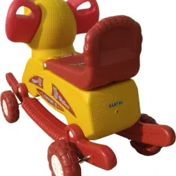 prable OH BABY'' BABY PLASTIC musical elephant WITH ROCKING FUNCTION AND RUNNING RIDEO ON WITH AMAZING COLOR FOR YOUR KIDS First Class Rocking Plastic musical elephant With 4 Wheels For Cycle The musical elephant 2 In 1 Function Rocking And Cycling For Your Kids image 4