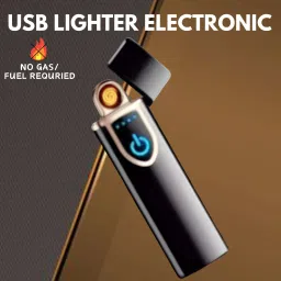 USB Cigarette Lighter for Smoking Windproof Slim Lighter with Fingerprint I195 USB Cigarette Lighter for Smoking Windproof Slim Lighter with Fingerprint I195 Pocket Lighter-3