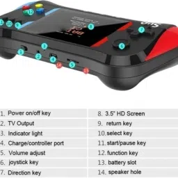 markif SUPX7 Handheld Console 500 In 1 Classic Retro GameBox(Color as per Availability) NA GB with ALL LATEST GAMES INCLUDED image 5