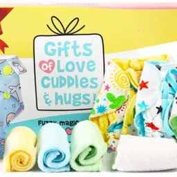 Combo Baby Gift Freesize3 Dry Feel Langots 3 Easy Clean Top Sheets & Booster Pad-19
