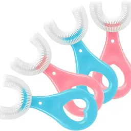 Children Infant Toothbrush 360 Degree U Shaped Toothbrush with Silicone Brush Soft Toothbrush-14