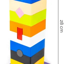 sani international SHAPE SORTER TOWER EDUCATIONAL PUZZLE BLOCKS image 4