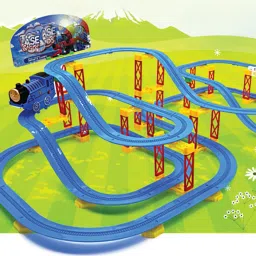 kiditos Electronic Train Tracks Racer Educational Building Blocks with Sound & Light image 5