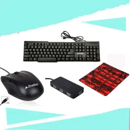 PRODOT KEYBOARD,MOUSE,USB HUB,MOUSE PAD COMBO PACK Combo Set-picture-3