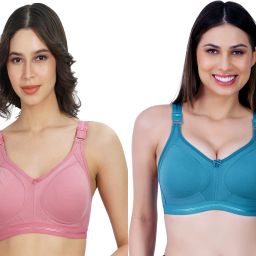 Pack of 2 Women T-Shirt Non Padded Bra-image-10
