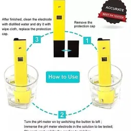 ruiquan PH METER High Accuracy ±0.1pH 0.6" LCD Mini Digital Digital pH Meter image 2